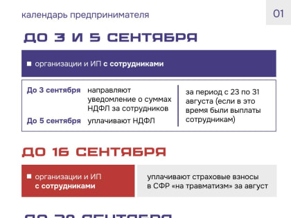 Сентябрь: Важные Сроки для Малого и Среднего Бизнеса