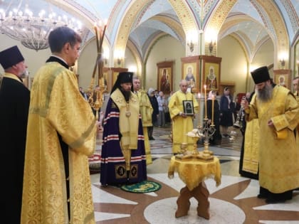 Архиепископ Феодор совершил всенощное бдение в канун праздника Всех русских святых