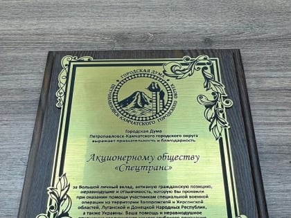 Четыре предприятия Петропавловска-Камчатского награждены за ремонт техники для СВО