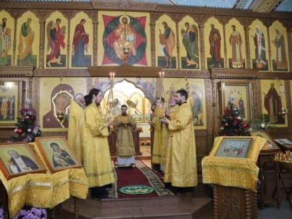 Литургия в праздник прп. Серафима Саровского