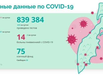 Количество коек для больных COVID-19 сократили на Камчатке