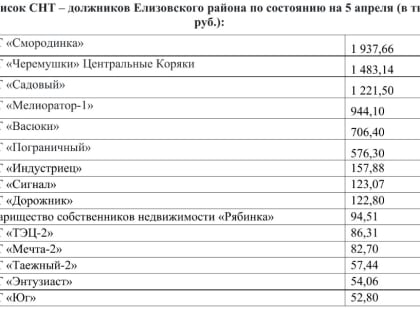 Почти 8 миллионов рублей камчатские дачники задолжали энергетикам (список должников)