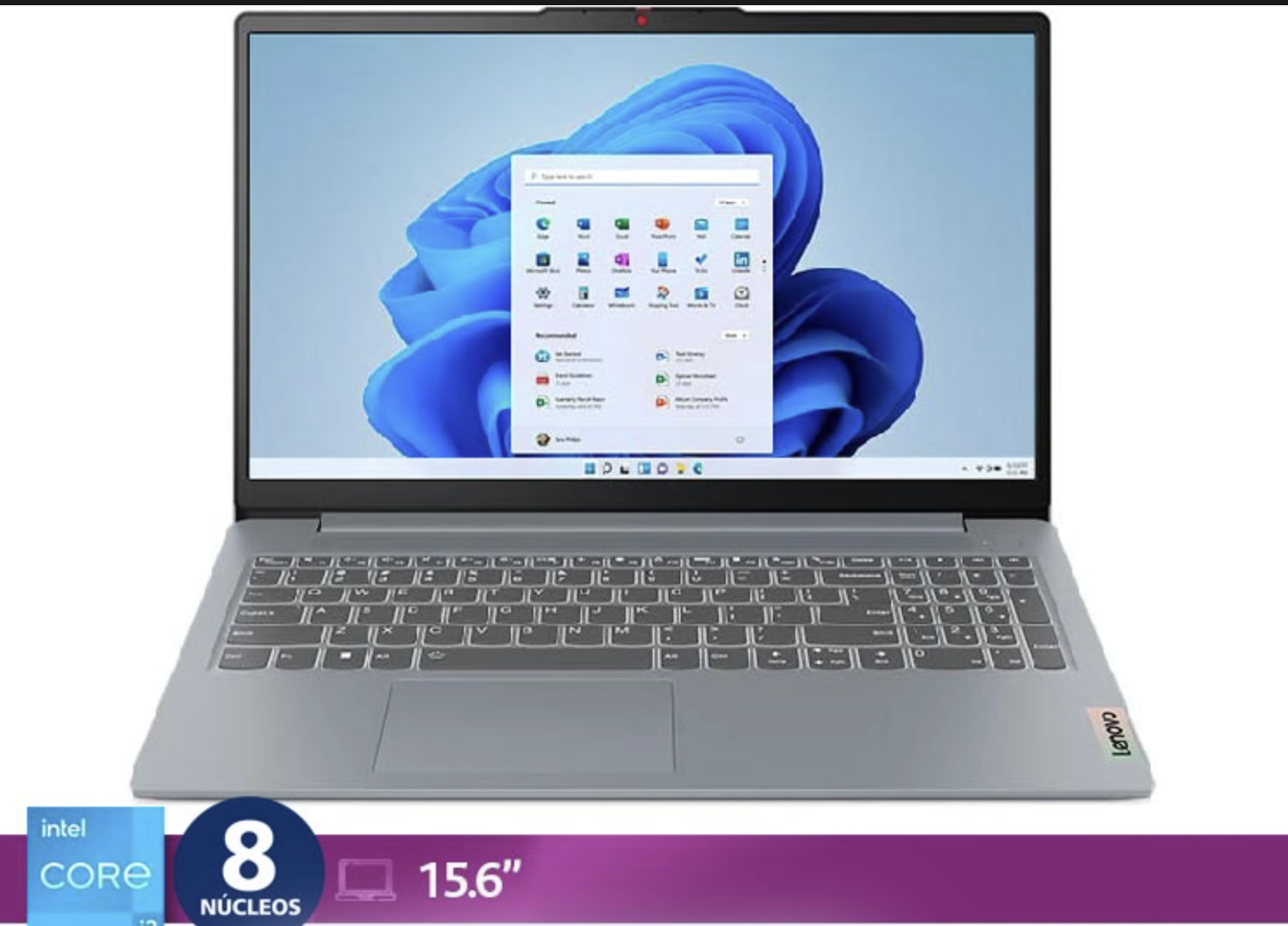 Notebook Lenovo IdeaPad 3 15.6" Intel Core i5 8GB 256GB