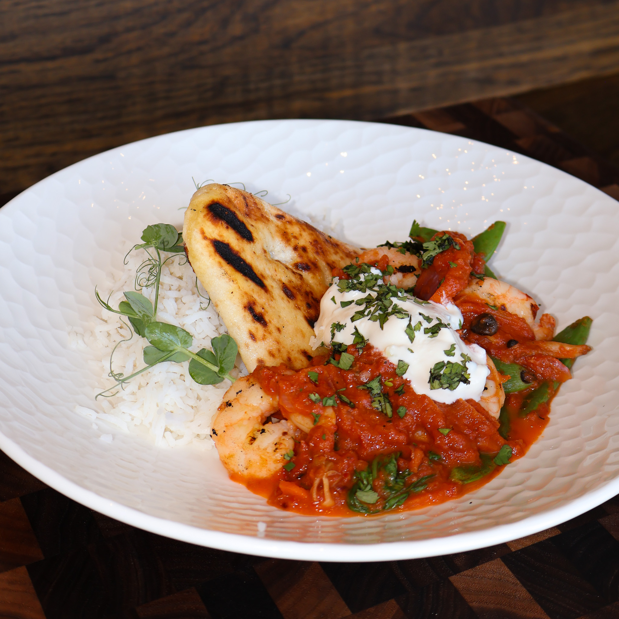 Risarækjur tikka masala 