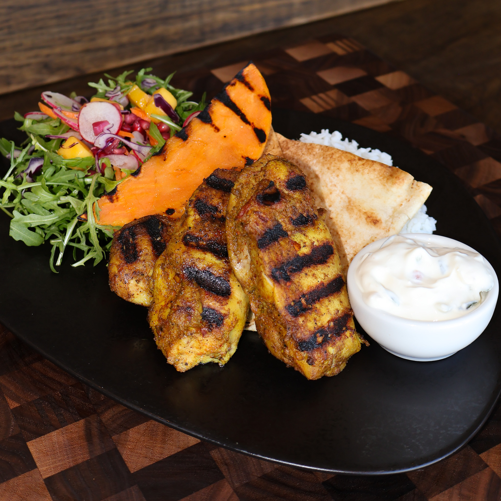 Grilled Chicken Thighs Harissa
