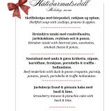 Jólamatseðill/Christmas menu