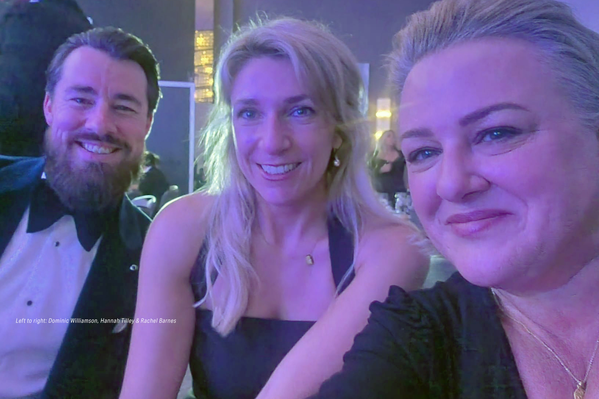 3 people smiling as a selfie image