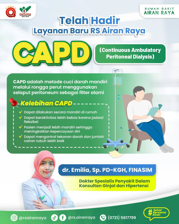 CAPD (Continuous Ambulatory Peritoneal Dialysis)