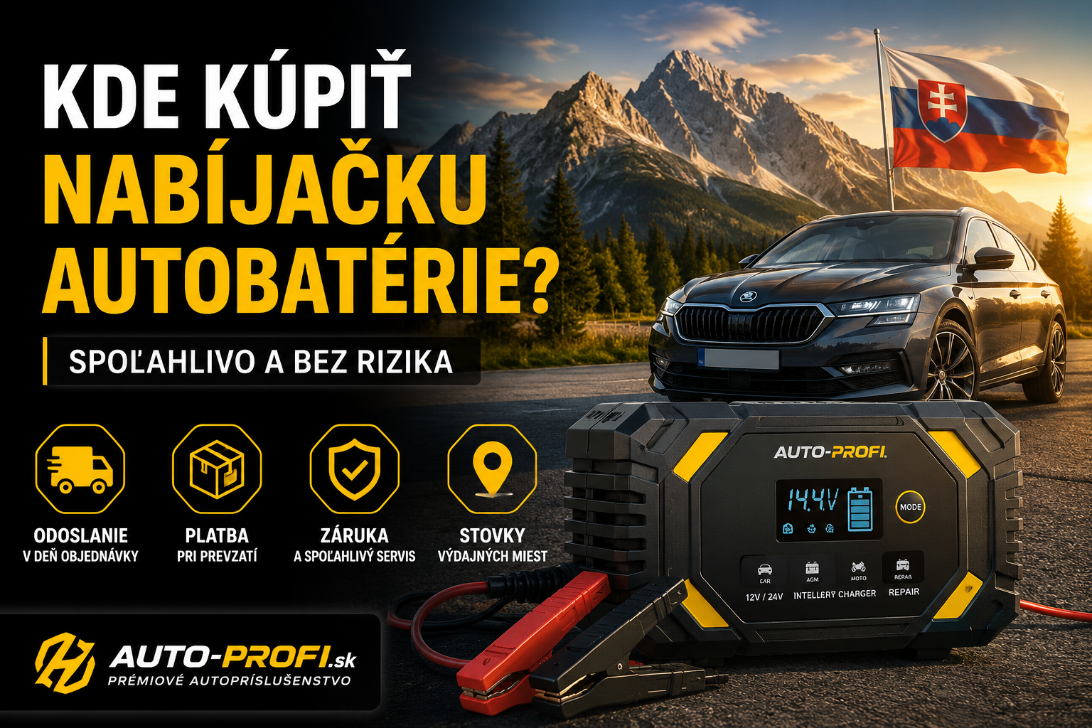 Kde kúpiť nabíjačku autobatérie 2026: kde nakúpiť spoľahlivo a bez rizika