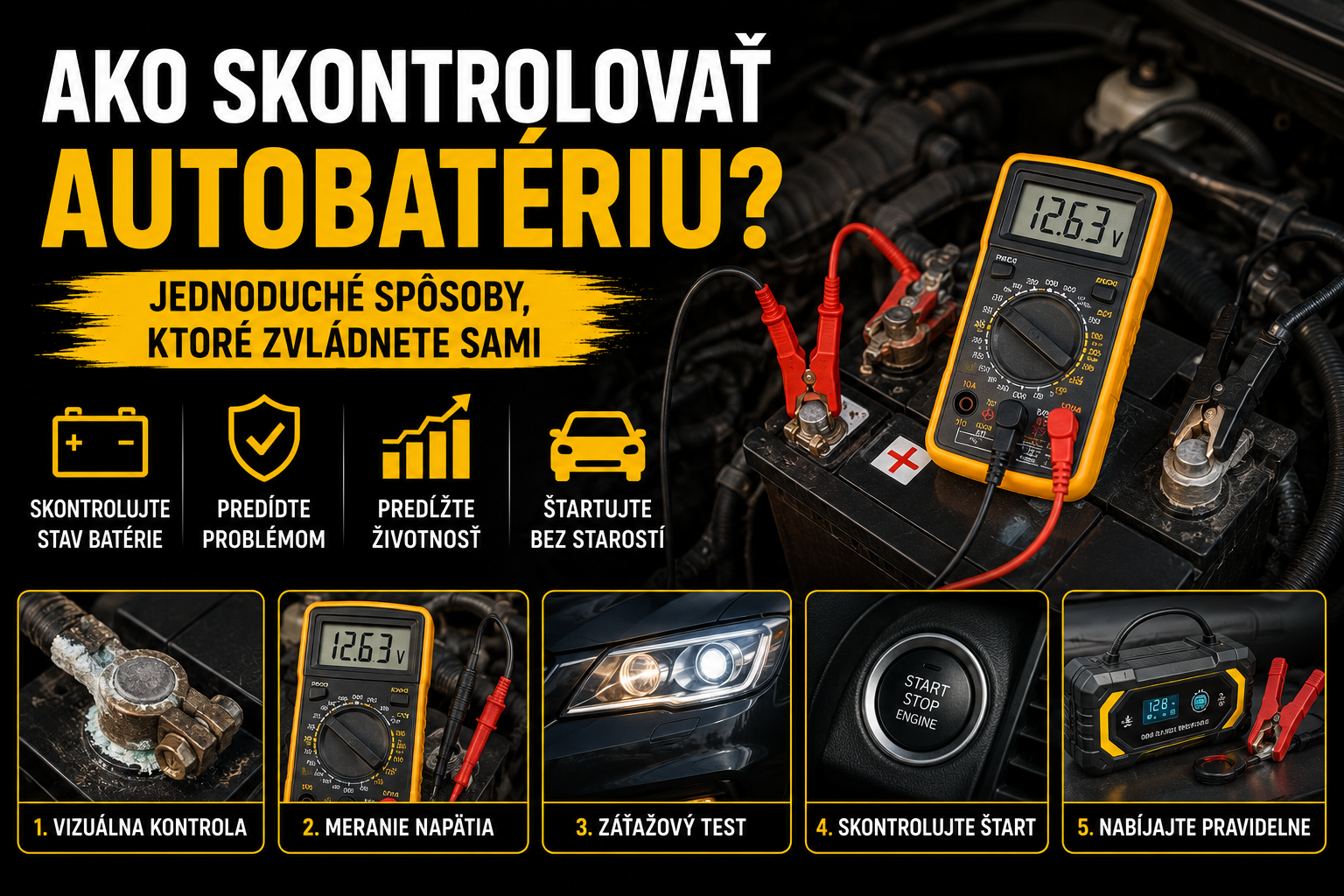 Ako skontrolovať autobatériu 2026: jednoduché spôsoby, ktoré zvládnete sami