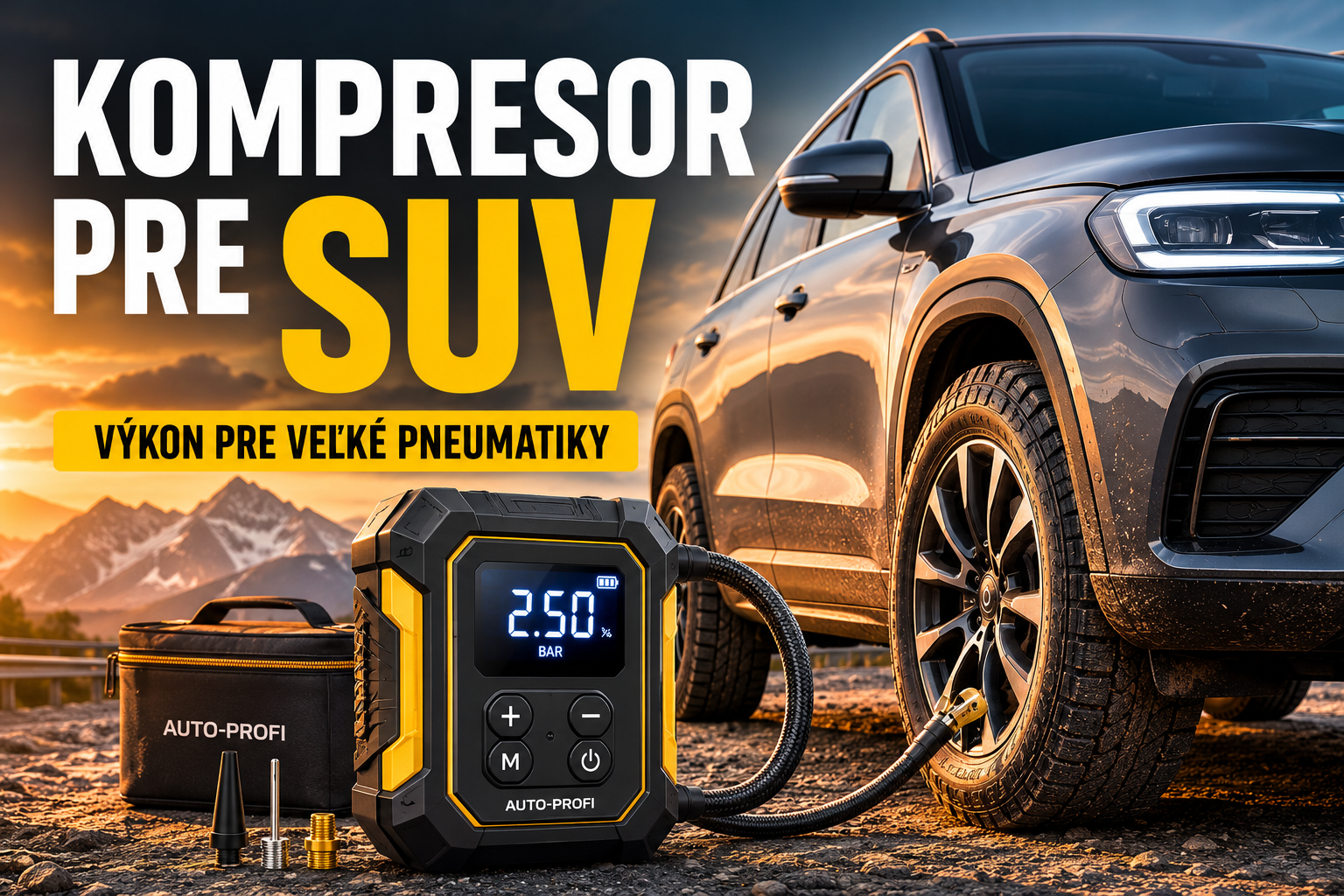 Kompresor pre SUV 2026: aký potrebujete a prečo nestačí bežný model