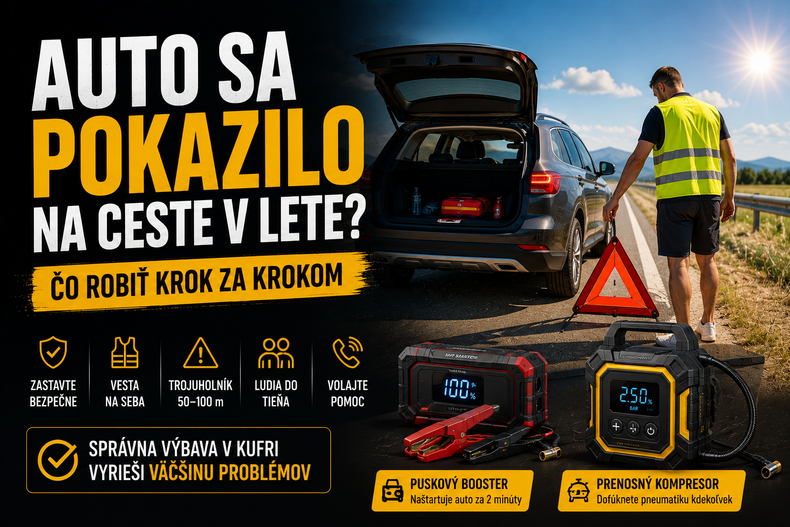 Auto sa pokazilo na ceste v lete 2026: čo robiť krok za krokom