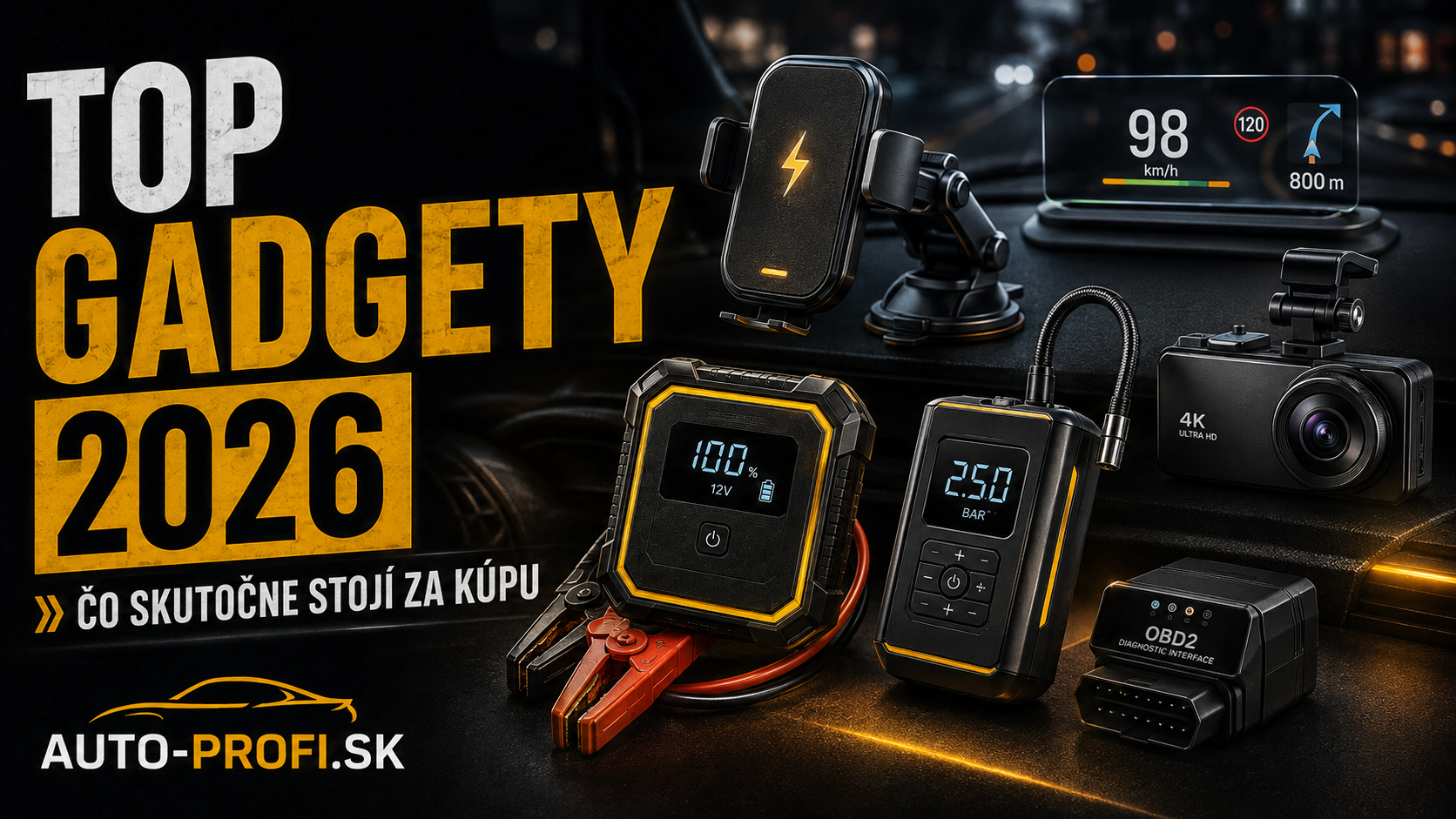 Top automobilové gadgety 2026: čo skutočne stojí za kúpu