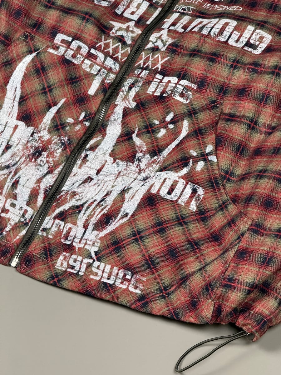 Plaid bomber jacket view 7