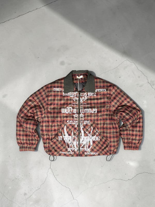 Plaid bomber jacket