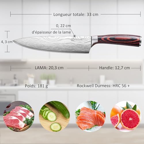 Vue 3 de Paudin Couteau De Chef