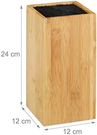Vue 4 de Relaxdays Bloc Bambou Non