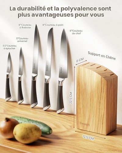 Vue 3 de Denkich Couteau Cuisine Pieces