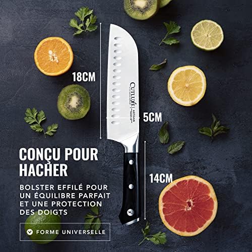 Vue 6 de Cutluxe Couteau Japonais Cm