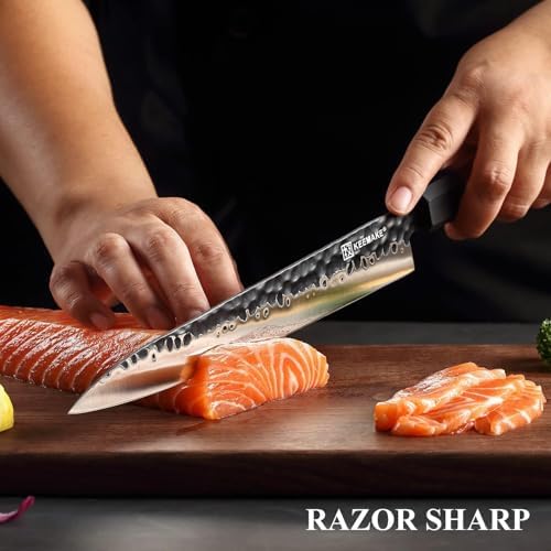 Vue 3 de Keemake Couteau Japonais Cuisine