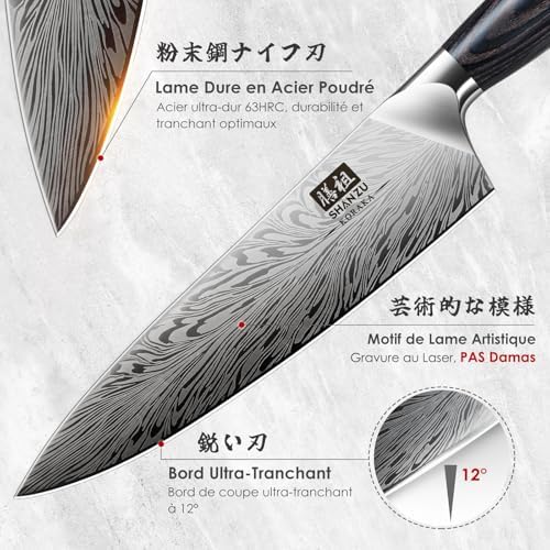 Vue 3 de Shan Zu Set Couteaux