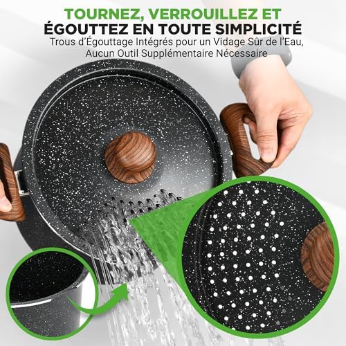 Vue 2 de Nutrichef Faitout Antiadhesif