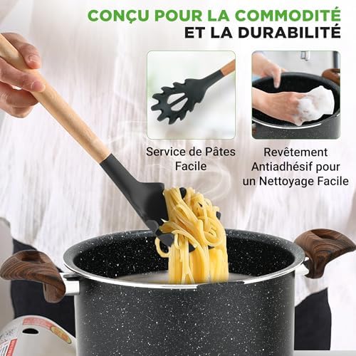 Vue 3 de Nutrichef Faitout Antiadhesif
