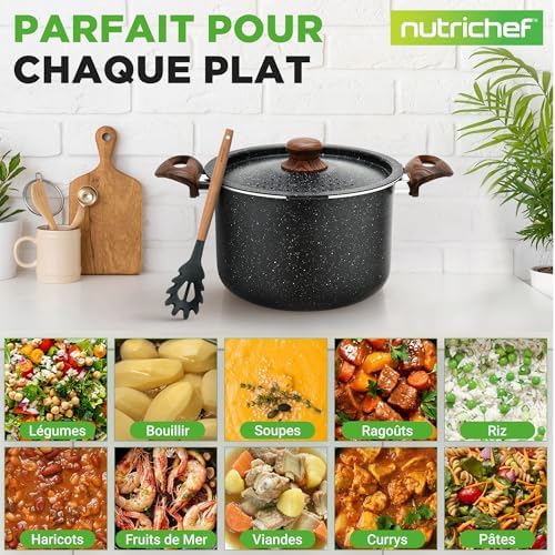 Vue 4 de Nutrichef Faitout Antiadhesif