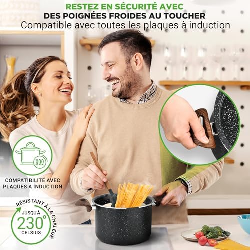 Vue 5 de Nutrichef Faitout Antiadhesif