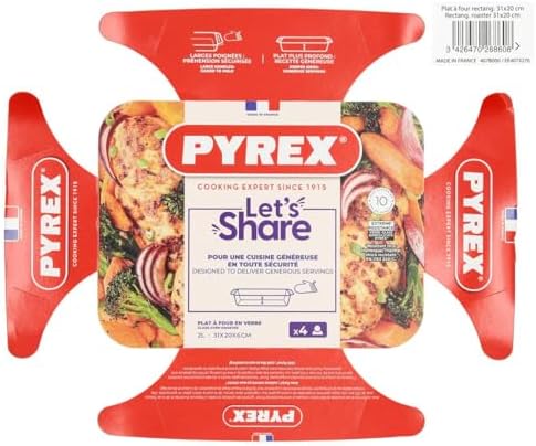 Vue 3 de Pyrex Irresistible Plat