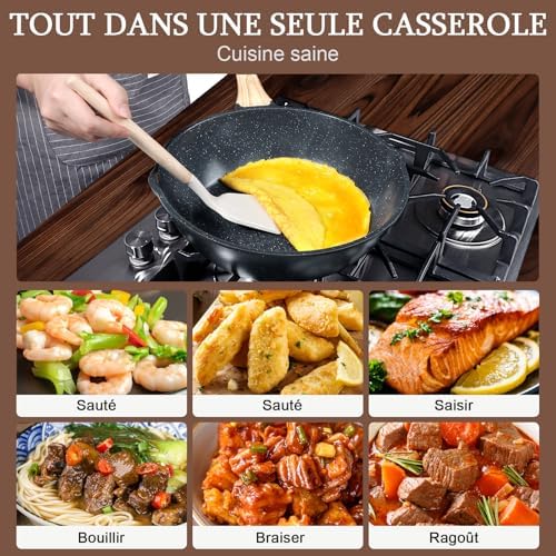 Vue 6 de Poele Antiadhesive Avec Couvercle