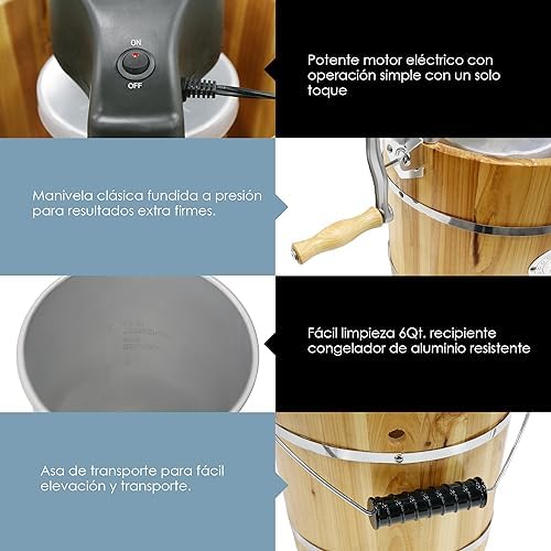 Vue 4 de Elite Gourmet Eim Sorbetiere