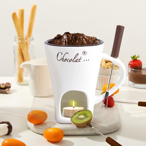 Vue 5 de Fondue Chocolat Bougie Tasses
