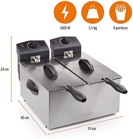 Vue 3 de Tristar Friteuse Double