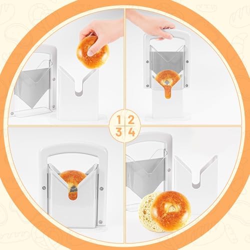 Vue 2 de Trancheuse Bagels Avec
