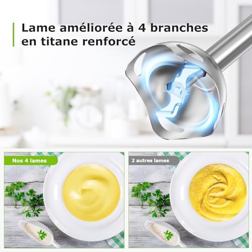 Vue 6 de Bonsenkitchen Mixeur Plongeant