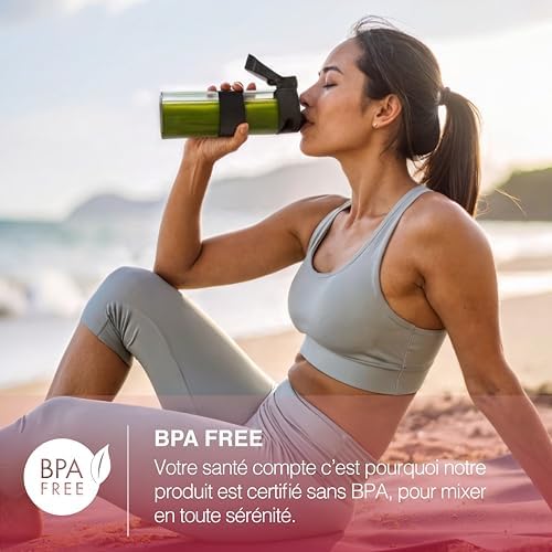 Vue 4 de Hkoenig Mini Blender Smoothie