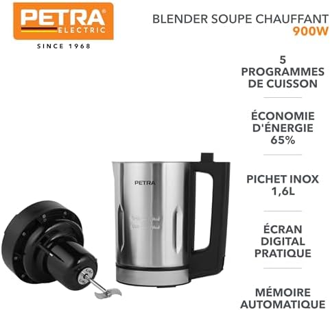 Vue 2 de Petra Blender Chauffant Soupe