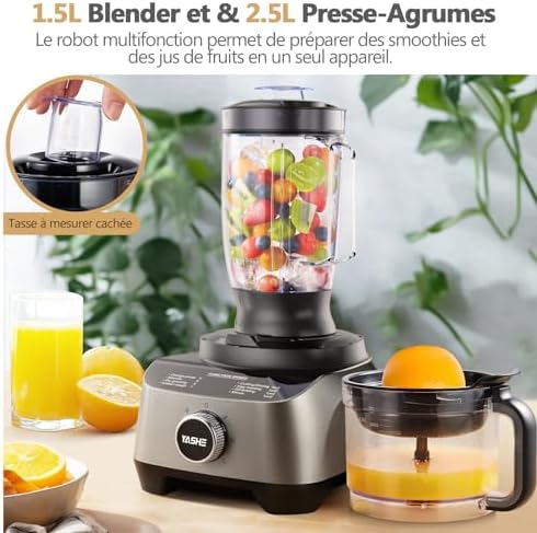 Vue 2 de Yashe Robot Cuisine Multifonctions