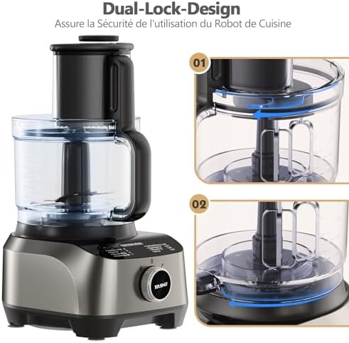 Vue 4 de Yashe Robot Cuisine Multifonctions