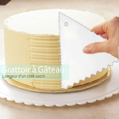 Vue 3 de Spatule Patisserie Gateaux Lissage