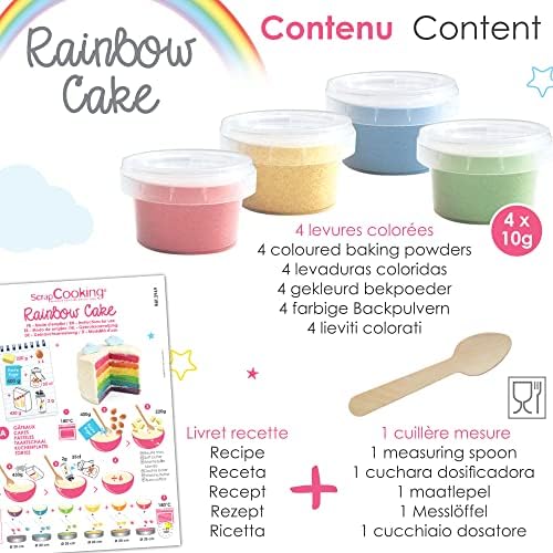 Vue 4 de Scrapcooking Kit Rainbow Cake