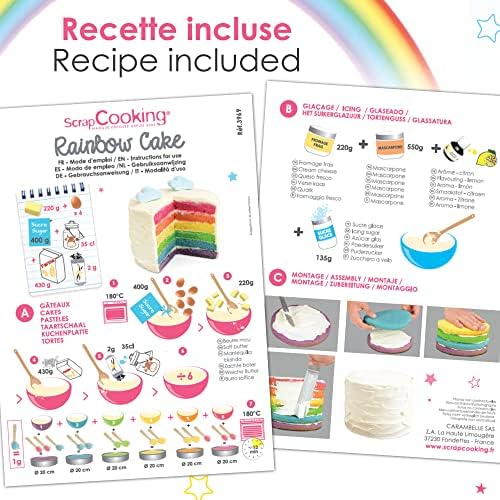 Vue 5 de Scrapcooking Kit Rainbow Cake