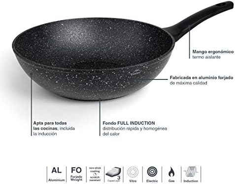 Vue 4 de Lacor Poele Wok Antiadhesive