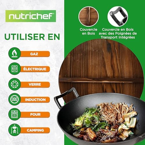 Vue 2 de Nutrichef Wok En Fontepreassaisonnee
