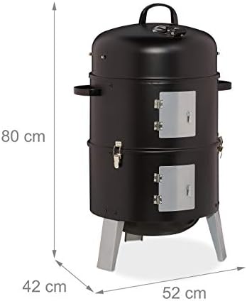 Vue 4 de Relaxdays Fumoir En Smoker