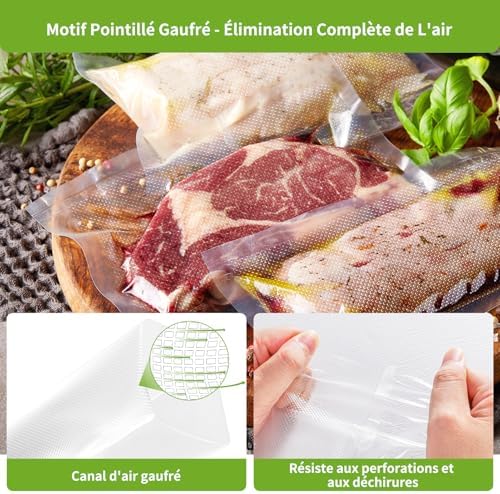 Vue 3 de Rouleau Sous Vide Alimentaire
