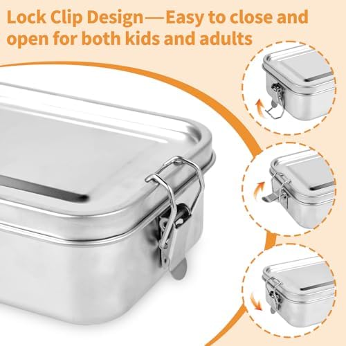 Vue 4 de Lunch Box Inox Pour