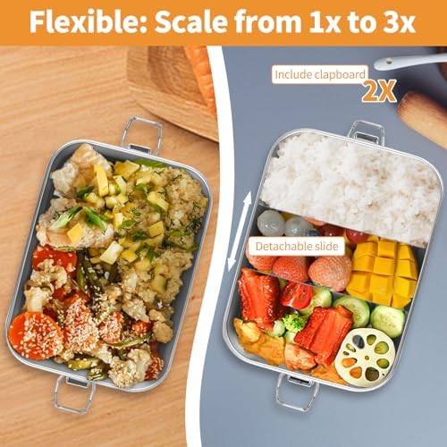Vue 6 de Lunch Box Inox Pour
