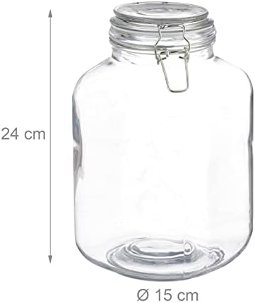 Vue 4 de Relaxdays Bocal En Verre